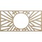 Ekena Millwork Hoover Wood Fretwork Pierced Ceiling Medallion, Birch, 16"W x 8"H x 5 7/8"ID x 3/8"T CMWP16X08X0375HOBI - alternate 1